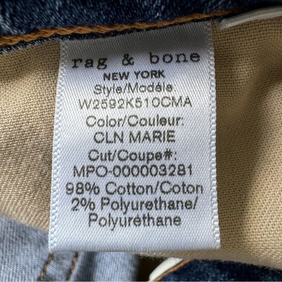 Rag & Bone Dre Cropped Low-Rise Slim Boyfriend Jean | 28 - Picture 9 of 11